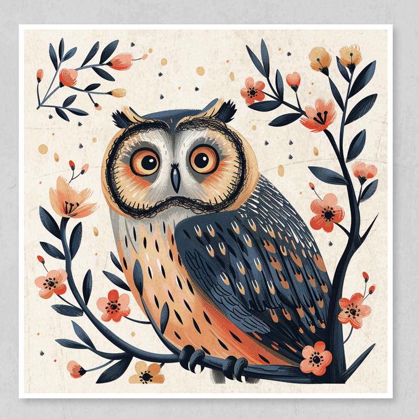 owl art prints, owl decor, whimsical wall art, nature art, nursery wall art, kids room decor, modern boho decor, animal wall prints, owl illustration, woodland animal decor, framed owl art, nature-inspired art, animal prints set