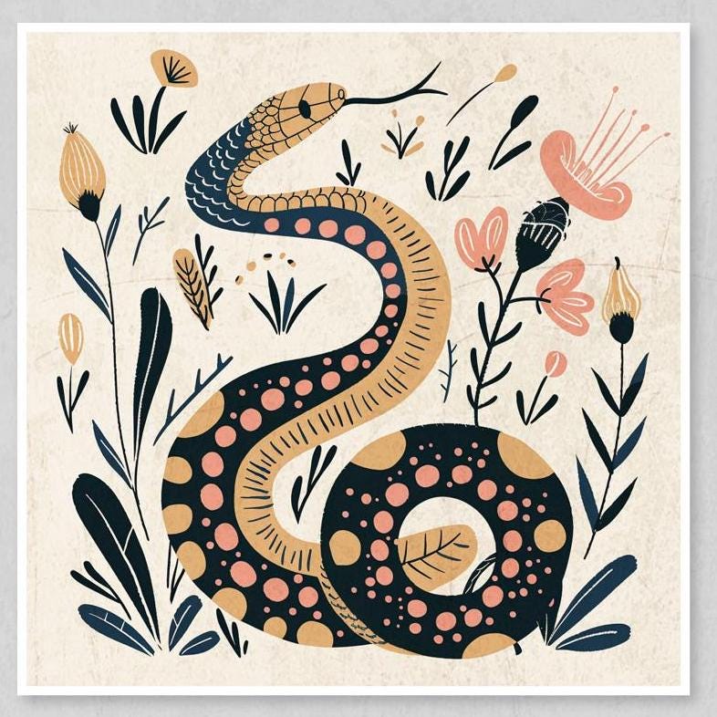 Boho wall art, cactus wall art, desert snake print, scorpion art, bohemian decor, nature wall decor, southwest home decor, earthy tone prints, desert flora art, boho chic, cactus print set, scorpion print, wildlife prints, living room decor, boho